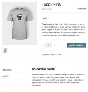 Produit Woocommerce WordPress Vue Produit